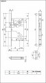 B01025.50.34 Замок межкомнатный (box) под цилиндр 1ригель + защёлка AGB CENTRO (матовый хром)