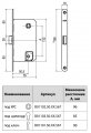 B01102.50.06.567 Замок межкомнатный (BOX) WC AGB MEDIANA EVOLUTION (хром) + отв. планка