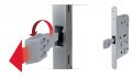 B01102.50.93.567 Замок межкомнатный (BOX) WC AGB MEDIANA EVOLUTION (черный) + отв. планка