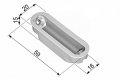 B02402.05.12 Ответная магнитная планка пластиковая MINIMAL для MEDIANA POLARIS (ант. бронза)