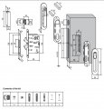 B02923.50.12 Комплект для раздвижных дверей KIT SCIVOLA (античная бронза)