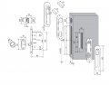 B03923.50.03 Комплект для раздвижных дверей KIT SCIVOLA  (золото)