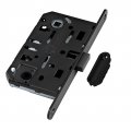 B06102.50.93.640 Замок межкомнатный (тех. упак.) WC AGB MEDIANA POLARIS (черный) + отв.планка