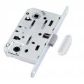 B06102.50.FM.640 Замок межкомнатный (тех. упак.) WC AGB MEDIANA POLARIS (белый) + отв.планка