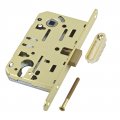B06103.50.03.640 Замок межкомнатный (тех. упак.) под цилиндр AGB MEDIANA POLARIS (золото) + отв. пл