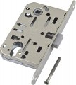 B06103.50.34.567 Замок межкомнатный (BOX) под цилиндр AGB MEDIANA POLARIS (мат. хром) + отв. планка
