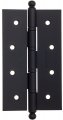 Дверная петля универсальная с круглым колпачком Fratelli Cattini CR152 152x89x3 NM матовый черный
