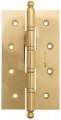 Дверная петля универсальная с круглым колпачком Fratelli Cattini CR152 152x89x3 OLV пол. латунь