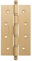 Дверная петля универсальная с круглым колпачком Fratelli Cattini CR152 152x89x3 SB матовое золото