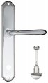 Дверная ручка на планке Fratelli Cattini "EMMA" WC-2 PL02-CR полированный хром