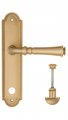 Дверная ручка на планке Fratelli Cattini "GRACIA" WC-2 PL248-BS матовая латунь
