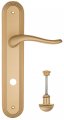 Дверная ручка на планке Fratelli Cattini "LAVERA" WC-2 PL288-BS матовая латунь