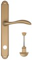 Дверная ручка на планке Fratelli Cattini "LUCCIA" WC-2 PL01-BS матовая латунь