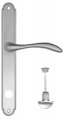 Дверная ручка на планке Fratelli Cattini "LUCCIA" WC-2 PL01-CS матовый хром