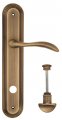 Дверная ручка на планке Fratelli Cattini "LUCCIA" WC-2 PL288-BY матовая бронза