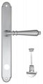 Дверная ручка на планке Fratelli Cattini "NAPOLI" WC-2 PL01-CS матовый хром