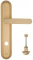 Дверная ручка на планке Fratelli Cattini "PIPPA" WC-2 PL288-BS матовая латунь