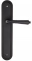 Дверная ручка на планке Fratelli Cattini "TOSCANA" PL288-NM матовый черный