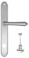 Дверная ручка на планке Fratelli Cattini "TOSCANA" WC-2 PL01-CS матовый хром