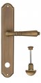 Дверная ручка на планке Fratelli Cattini "TOSCANA" WC-2 PL02-BY матовая бронза