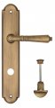 Дверная ручка на планке Fratelli Cattini "TOSCANA" WC-2 PL257-BY матовая бронза
