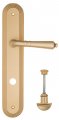 Дверная ручка на планке Fratelli Cattini "TOSCANA" WC-2 PL288-BS матовая латунь