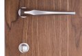 Дверная ручка Venezia Unique "STONE" (серия SLIM) матовый хром