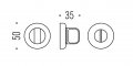 Фиксатор поворотный на круглом основании COLOMBO CD69BZG6G-NM матовый черный