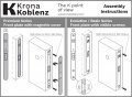 KM.002.CM.A.4.COV.BR Замок межкомнатный магнитный KOBLENZ Y85 с доводчиком BR бронза комплект