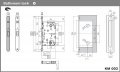 KM.003.CM.A.4.COV.CS Замок межкомнатный магнитный KOBLENZ WC96 с доводчиком CS матовый хром комплект