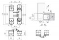 KUBICA HYBRID 6360 38 CR.SAT петля скрытая универсальная асимметричная, цвет МАТОВЫЙ ХРОМ (60 kg)