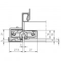 Петля скрытая универсальная TECTUS TE 240 3D N до 60 кг SIMONSWERK (F1) хром матовый
