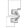 Петля скрытая универсальная TECTUS TE 240 3D N до 60 кг SIMONSWERK (RAL9005/SW107) матовый черный