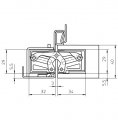 Петля скрытая универсальная TECTUS TE 303 3D до 60 кг SIMONSWERK Bronze-Metallic (бронза металлик)