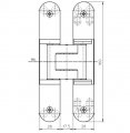 Петля скрытая универсальная TECTUS TE 340 3D до 80 кг SIMONSWERK (SW030) латунь полированная