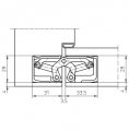 Петля скрытая универсальная TECTUS TE 340 3D до 80 кг SIMONSWERK (SW176) темная бронза