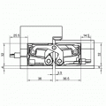 Петля скрытая универсальная TECTUS TE 540 3D Energy до 120 кг SIMONSWERK (F1) хром матовый