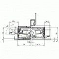 Петля скрытая универсальная TECTUS TE 540 3D Energy до 120 кг SIMONSWERK (F1) хром матовый