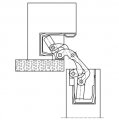 Петля скрытая универсальная TECTUS TE 541 3D FVZ до 100 кг SIMONSWERK (F1) матовый хром