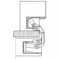 Петля скрытая универсальная TECTUS TE 541 3D FVZ до 100 кг SIMONSWERK (F1) матовый хром