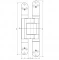 Петля скрытая универсальная TECTUS TE 645 3D до 300 кг SIMONSWERK (F1) хром матовый