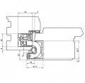Петля скрытая универсальная TECTUS TE 680 3D до 160 кг SIMONSWERK (F1) хром матовый