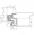 Петля скрытая универсальная TECTUS TE 680 3D до 160 кг SIMONSWERK (F1) хром матовый