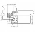 Петля скрытая универсальная TECTUS TE 680 3D до 160 кг SIMONSWERK (F1) хром матовый