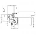 Петля скрытая универсальная TECTUS TE 680 3D до 160 кг SIMONSWERK (SW168) бронза металлик