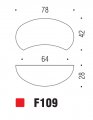 Ручка кнопка модерн COLOMBO DESIGN F109-NM матовый черный