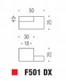 Ручка кнопка модерн COLOMBO DESIGN F501DX-CM матовый хром / хром