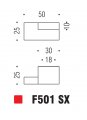 Ручка кнопка модерн COLOMBO DESIGN F501SX-CM матовый хром / хром