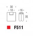 Ручка кнопка модерн COLOMBO DESIGN F511-CM матовый хром