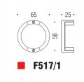 Ручка кнопка модерн COLOMBO DESIGN F517/1-CM матовый хром
